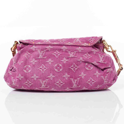 Louis Vuitton Monogram Denim Mini Pleaty Fuchsia 4 of 9