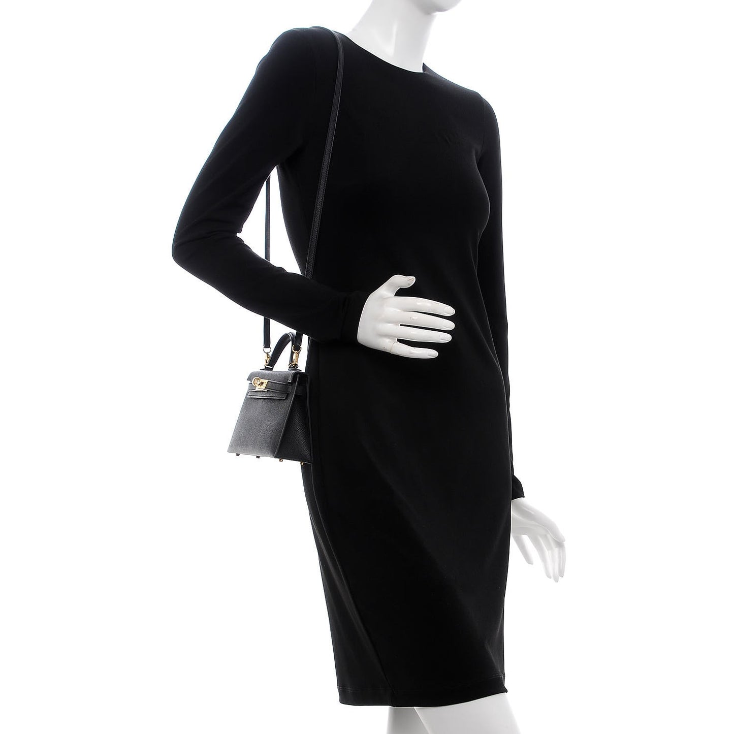 Epsom Mini Kelly Sellier 20 Black