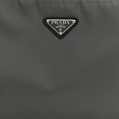 Prada Re-Nylon Saffiano Pocket Zippered Shoulder Bag Ardesia Black 8 of 10