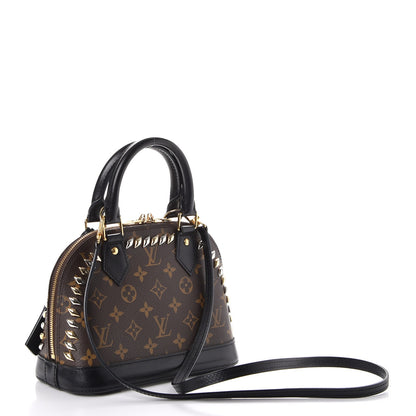Louis Vuitton Monogram Macassar Studded Alma BB 3 of 7