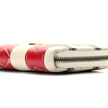 Gucci Calfskin Matelasse Trompe L'Oeil Print GG Marmont Zip Around Wallet 5 of 10