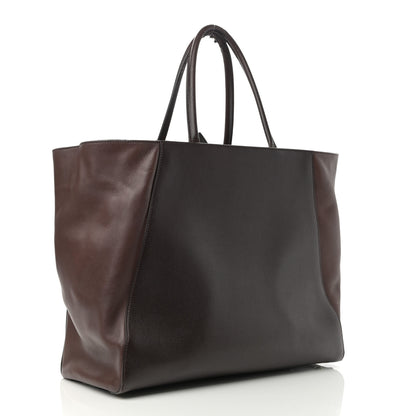 Fendi Vitello Elite Flamingo Large 2Jours Tote Moro Marrone Nocciola 2 of 20