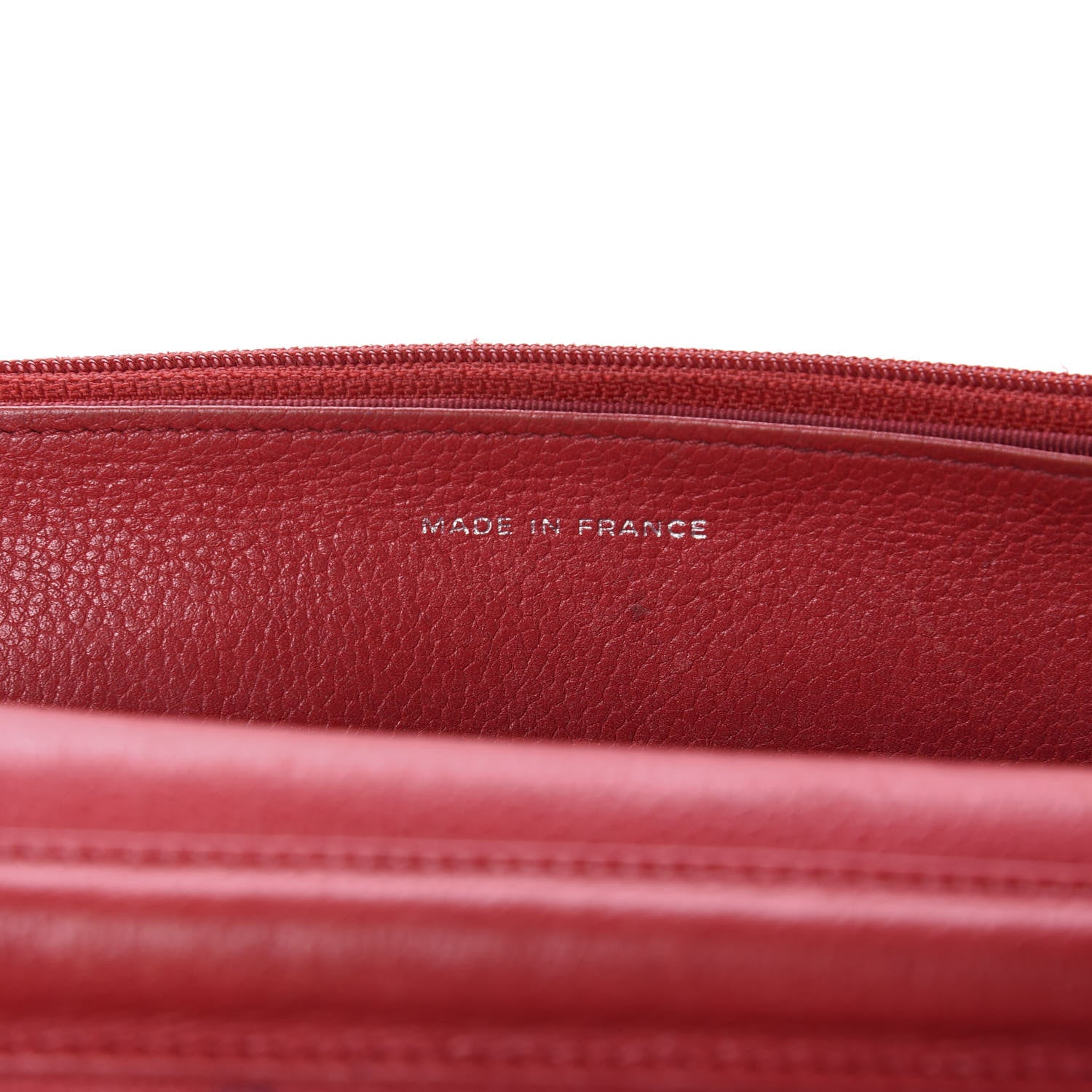 Chanel Caviar Quilted Wallet on Chain WOC Red 11 of 14