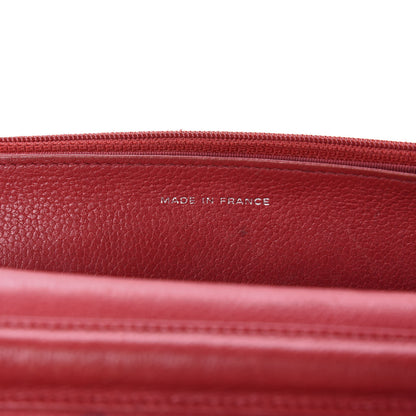 Chanel Caviar Quilted Wallet on Chain WOC Red 11 of 14