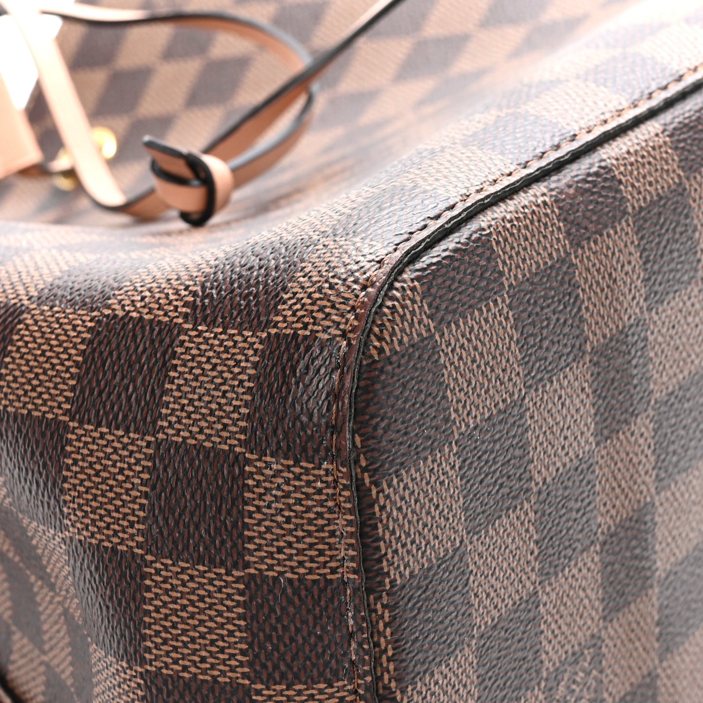 Damier Ebene Neonoe MM Venus Pink