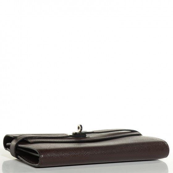 Epsom Kelly Longue Wallet Chocolate