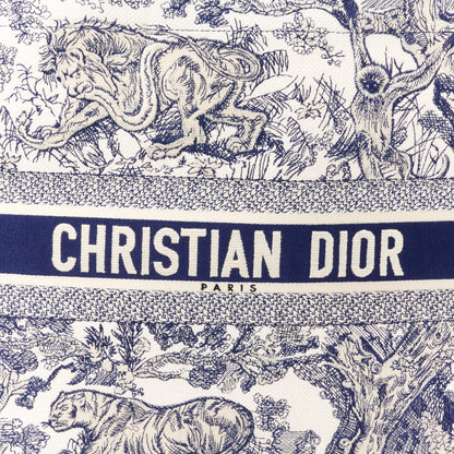 Christian Dior Canvas Embroidered Large Dioriviera Toile De Jouy Book Tote Blue 8 of 10
