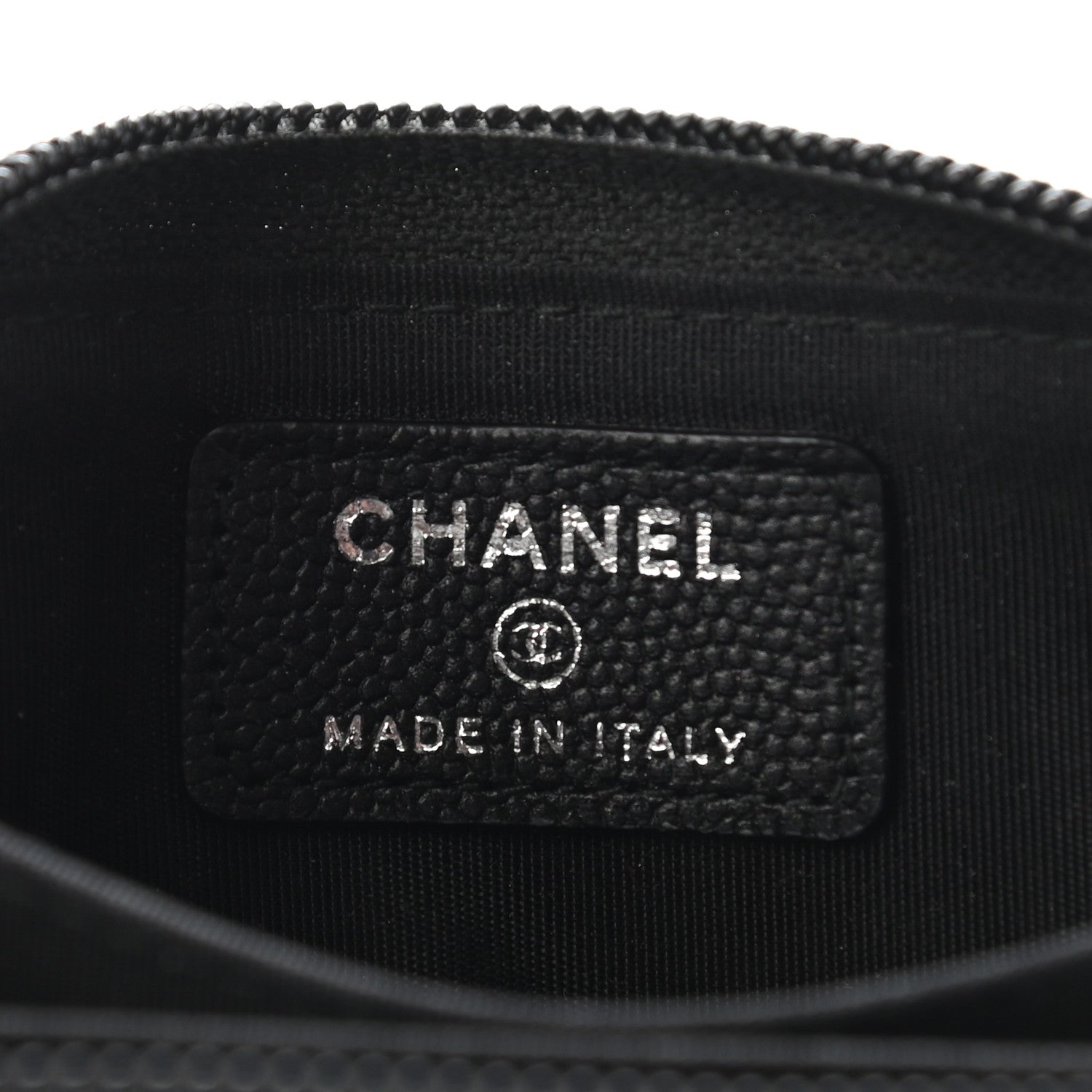 Chanel Caviar Quilted Boy Zip Around Coin Purse Wallet So Black 6 of 9