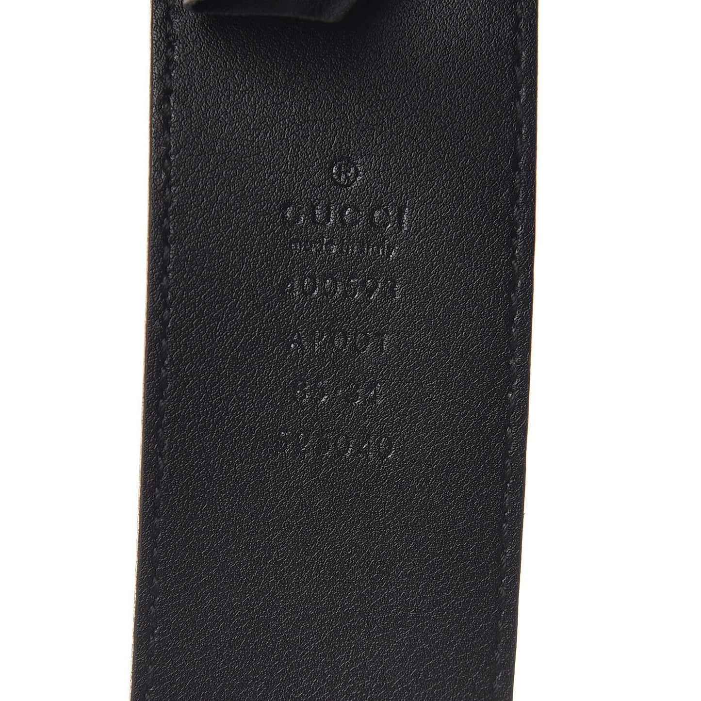 Calfskin Double G 40mm Belt 85 34 Black