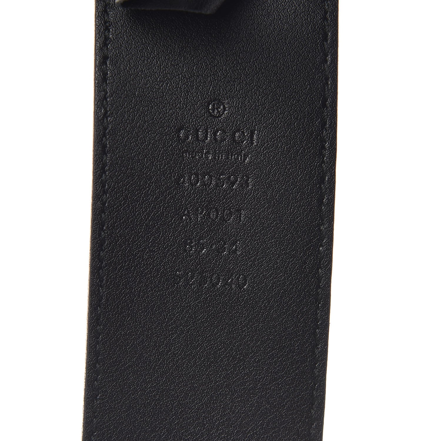 Gucci Calfskin Double G 40mm Belt 85 34 Black 4 of 7