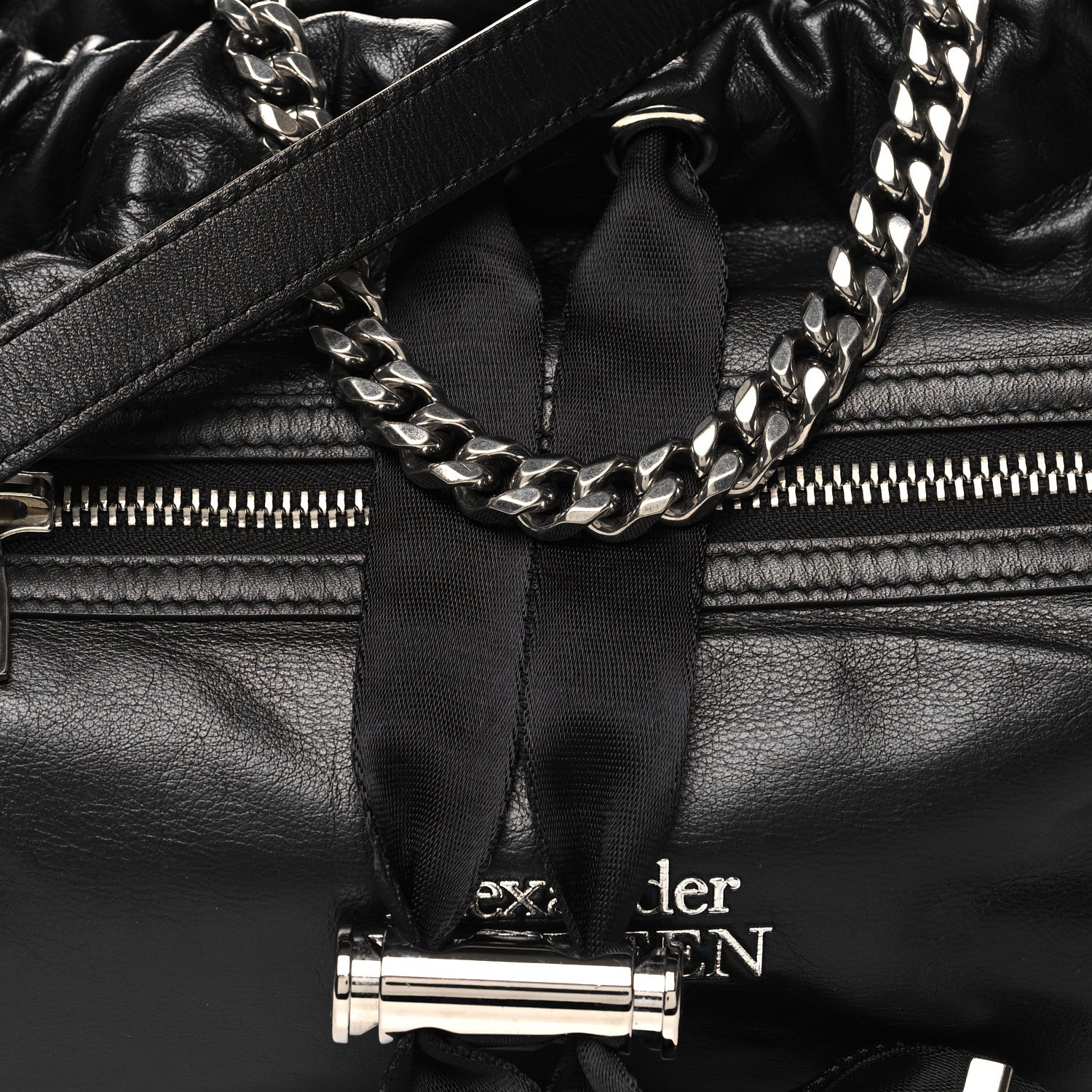 Alexander McQueen Calfskin Medium Bundle Black 7 of 11
