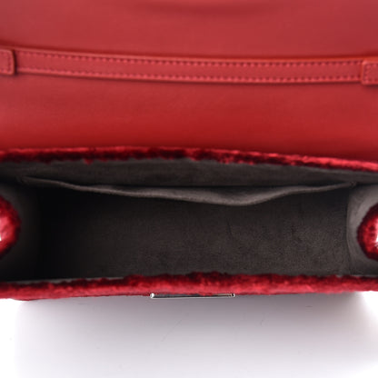 Fendi Velluto Astrakan Vitello Dolce F is Fendi Kan I Shoulder Bag Rosso 5 of 10