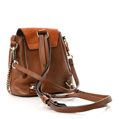 Chloe Suede Calfskin Mini Faye Backpack Tan 3 of 10