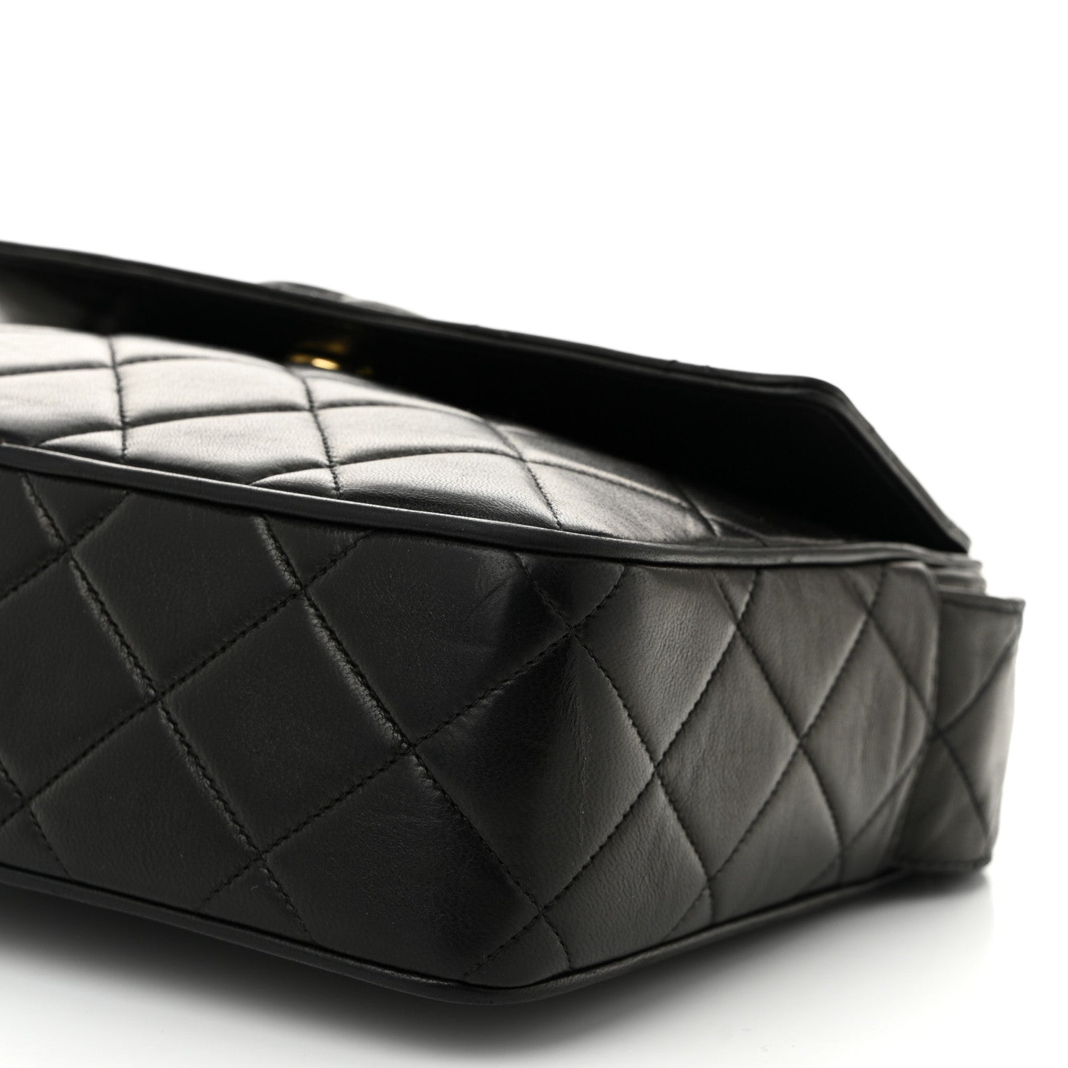 Chanel Lambskin Quilted Tassel Flap Camera Case Black 11 of 12