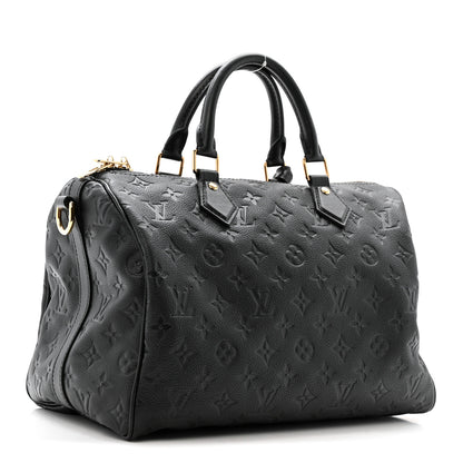 Louis Vuitton Empreinte Monogram Speedy Soft 30 Black 3 of 11