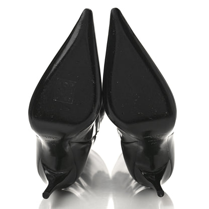 Saint Laurent Glazed Calfskin Vendome 110 Boots 36 Black 10 of 12