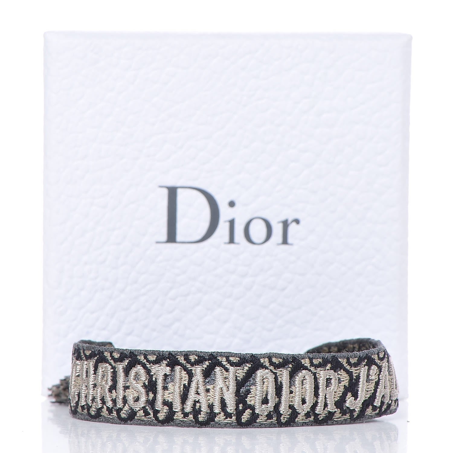 Christian Dior Woven Cotton J'Adior Friendship Bracelet Blue 4 of 4