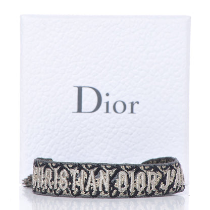Christian Dior Woven Cotton J'Adior Friendship Bracelet Blue 4 of 4