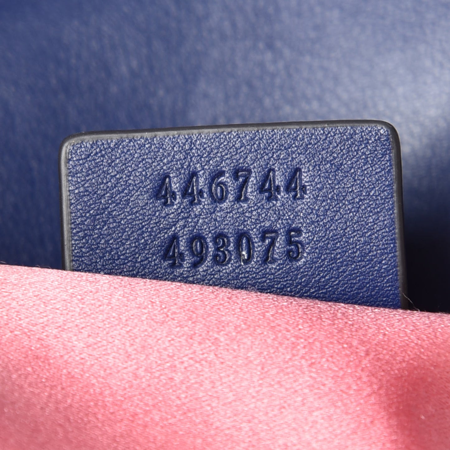 Velvet Matelasse Mini GG Marmont Shoulder Bag Cobalt Blue