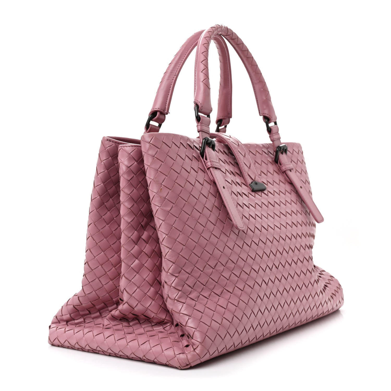 Bottega Veneta Light Calf Intrecciato Medium Roma Mallow 3 of 14