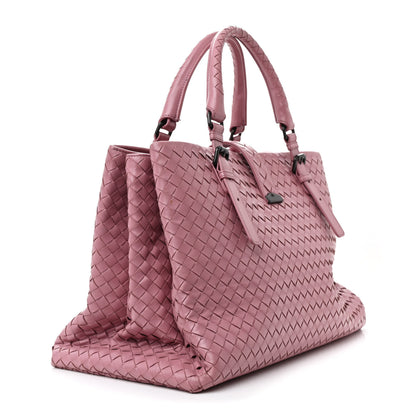 Bottega Veneta Light Calf Intrecciato Medium Roma Mallow 3 of 14