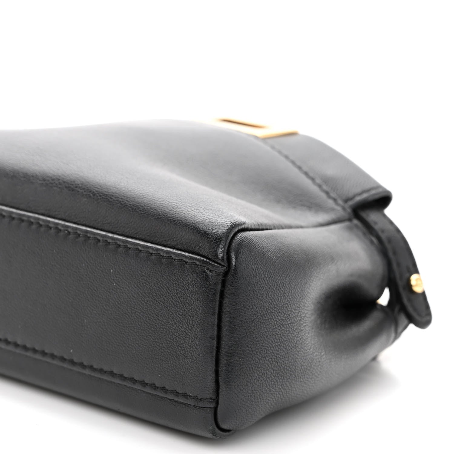 Fendi Nappa Micro Peekaboo Iconic Satchel Black 19 of 19