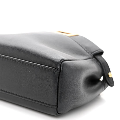 Fendi Nappa Micro Peekaboo Iconic Satchel Black 19 of 19