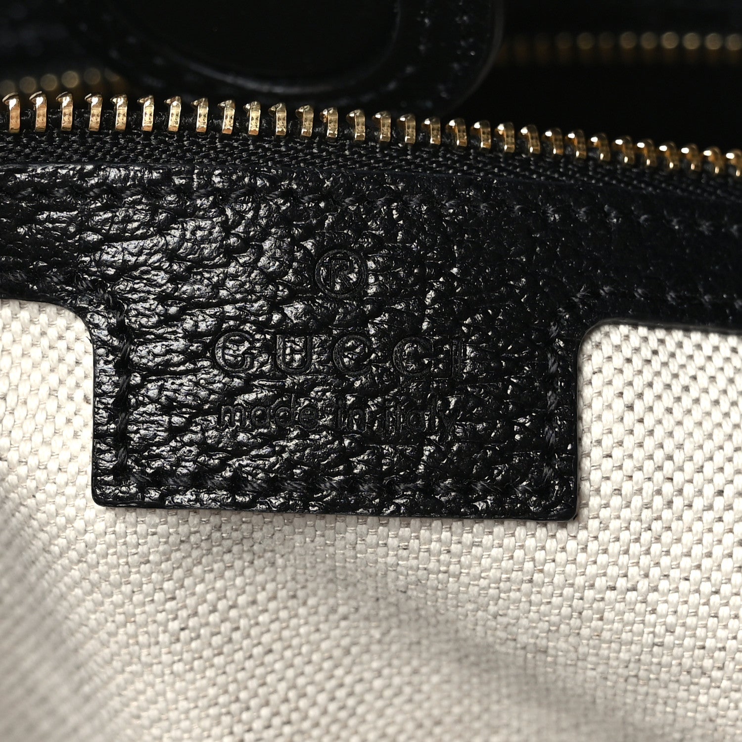 Gucci Jacquard Black Denim GG Monogram Medium Ophidia Shopping Tote Black Ivory 6 of 10