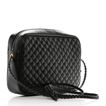 Gucci Calfskin Web Trapuntata Small GG Shoulder Bag Black 3 of 10