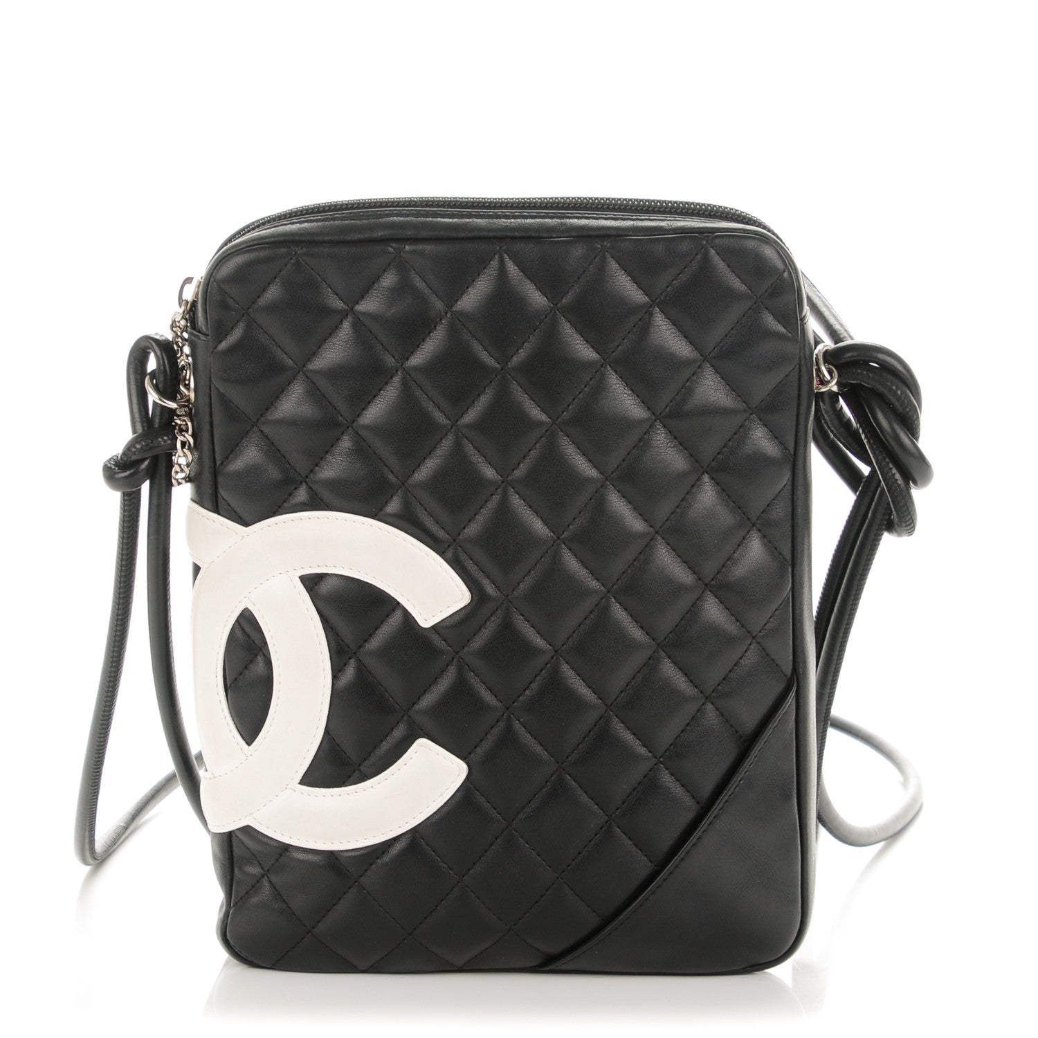 Chanel Calfskin Cambon Medium Messenger Black White 1 of 7