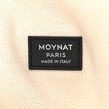 Moynat Grained Calfskin Canvas 1920 Oh! Tote Ruban GM Carbon Silver 6 of 10