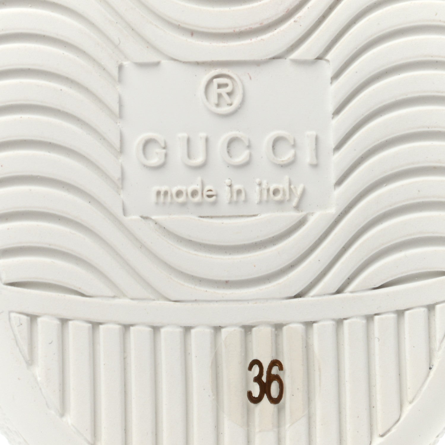Gucci Calfskin Bee Star Embroidered Sylvie Web Ace Sneakers 36 White 6 of 8