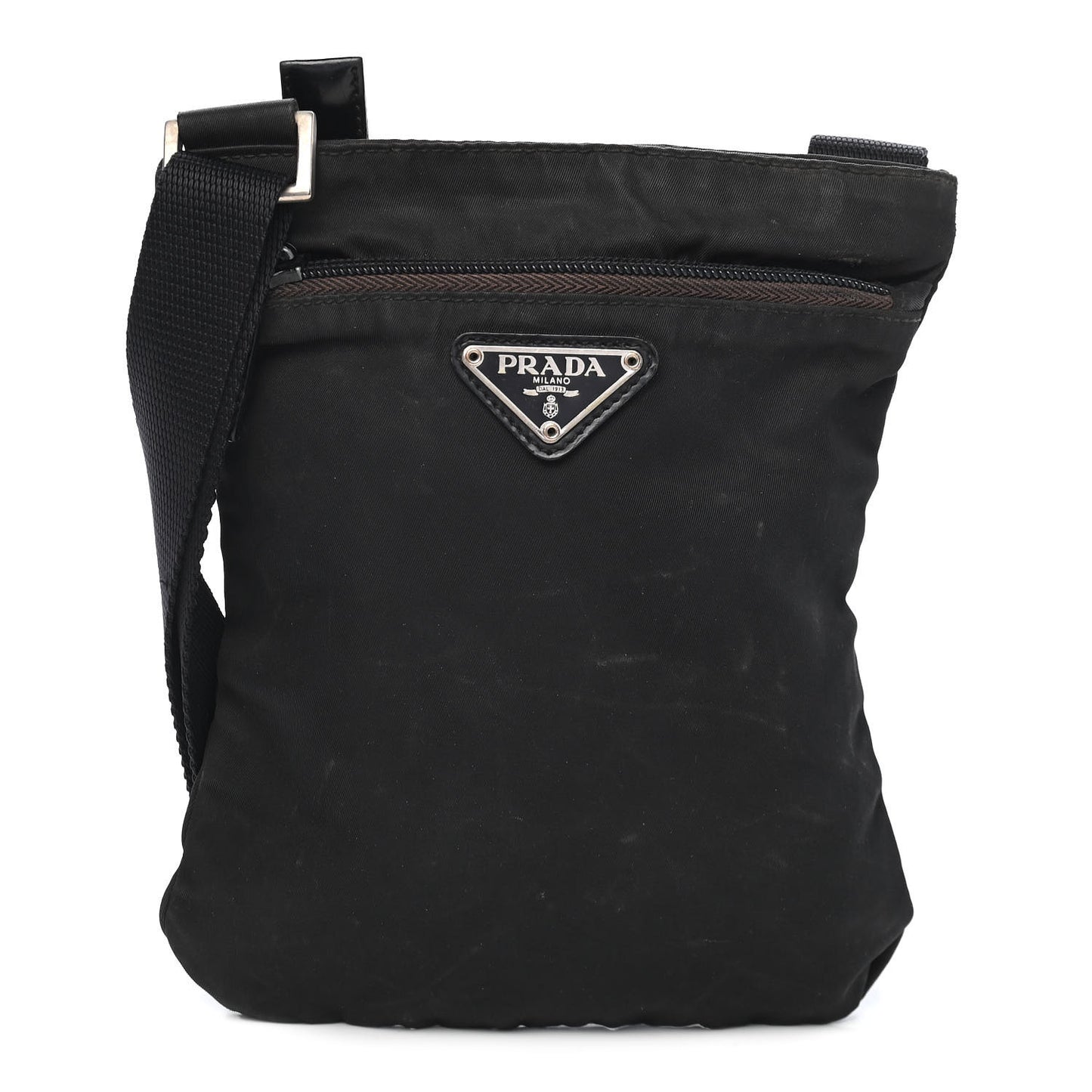 Tessuto Nylon Crossbody Bag Black