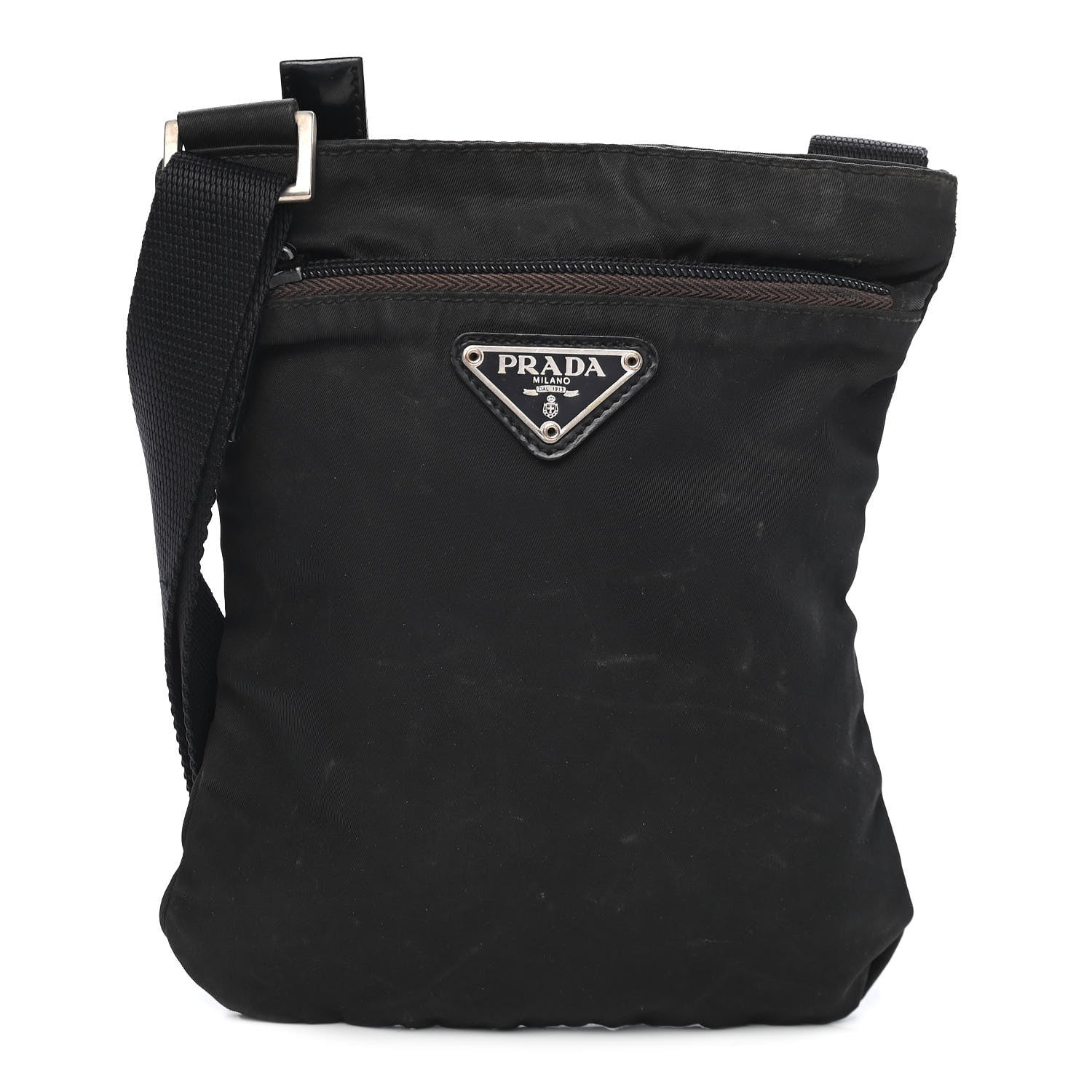 Prada Tessuto Nylon Crossbody Bag Black 1 of 8