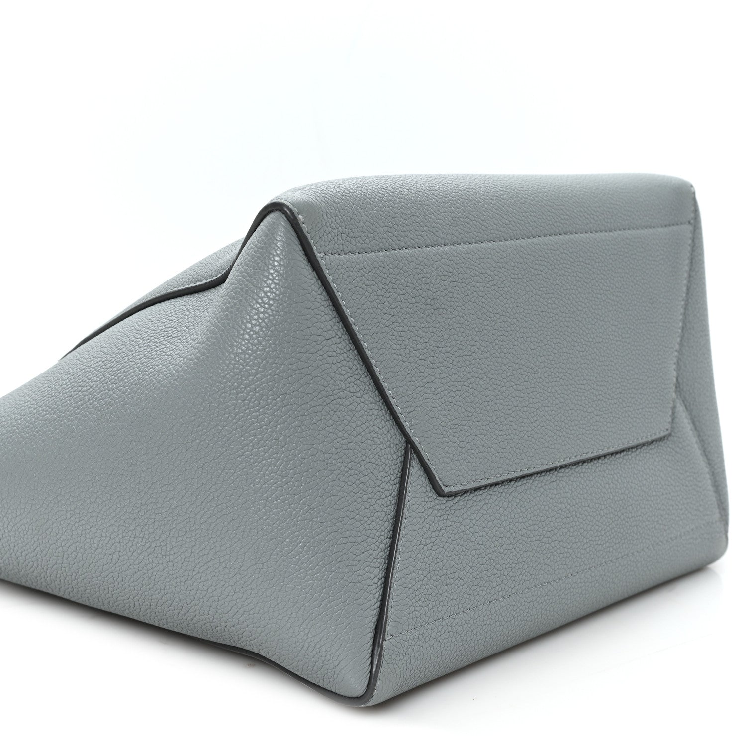 Celine Soft Grained Calfskin Sangle Bucket Bag Storm 8 of 11