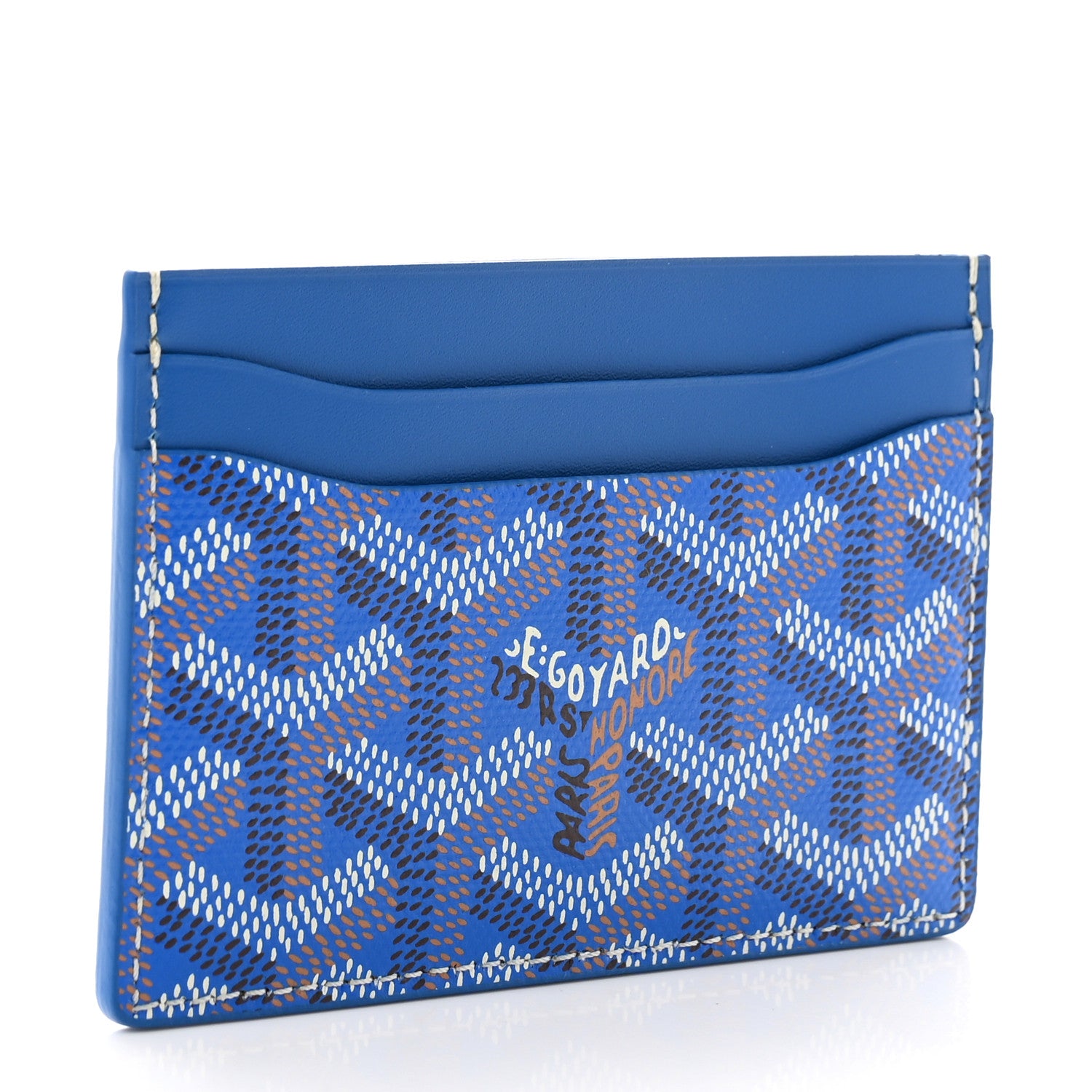 Goyard Goyardine Saint Sulpice Card Holder Sky Blue 3 of 7