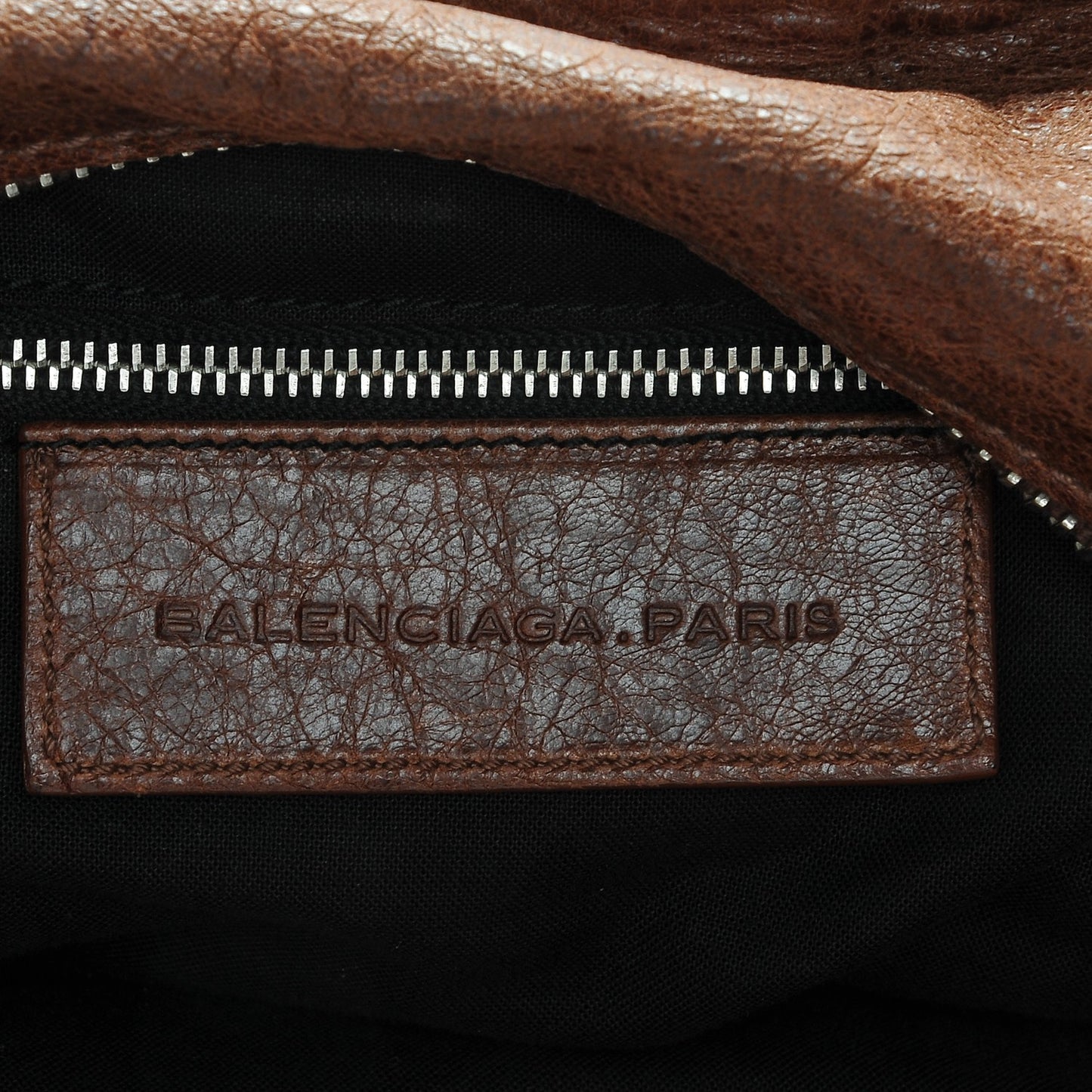 Agneau Giant 21 Silver Hardware Brief Sienna