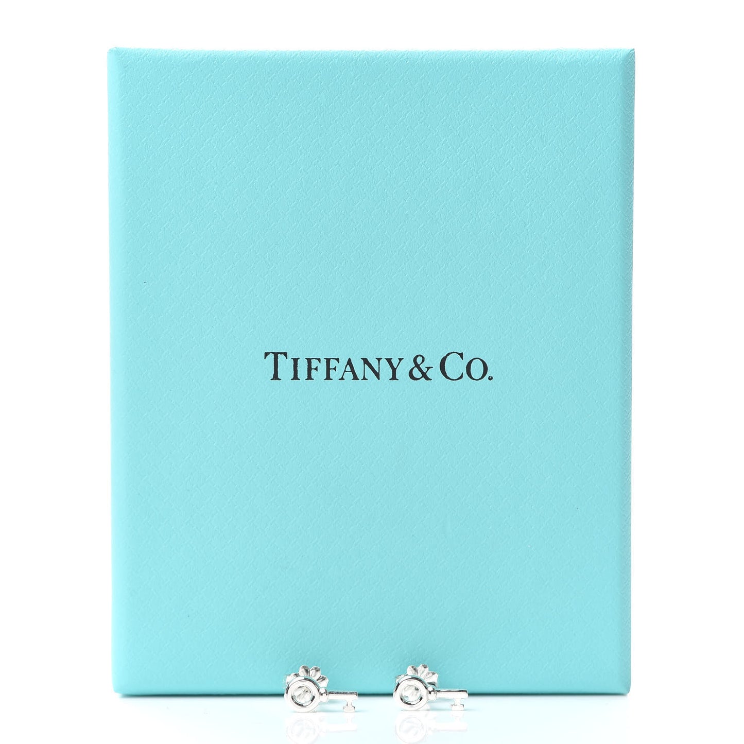 Sterling Silver Key Earrings