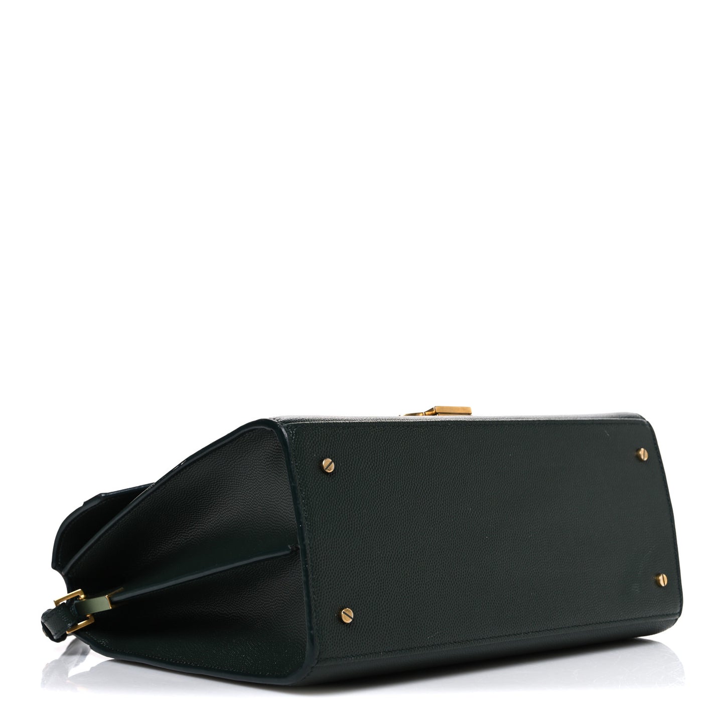 Grain de Poudre Medium Classic Monogram Cassandra Top Handle Dark Green