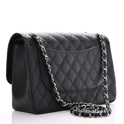 Chanel Caviar Quilted Jumbo Double Flap Black 4 of 8