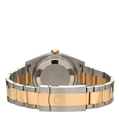 Rolex Stainless Steel 18K Yellow Gold 36mm Oyster Perpetual Datejust Watch White Roman 116203 3 of 5