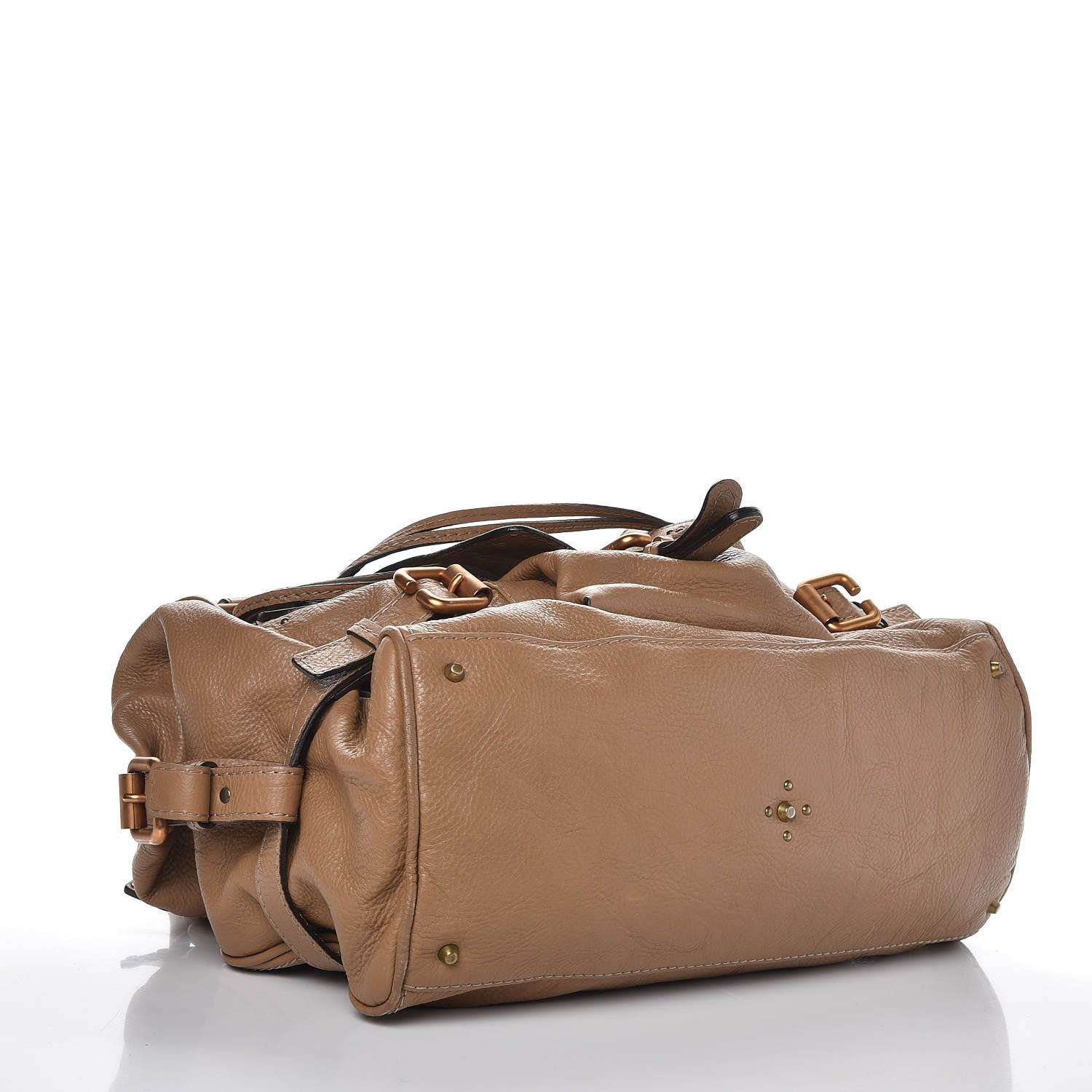 Chloe Calfskin Paddington Front Pocket Tote Tan 4 of 10
