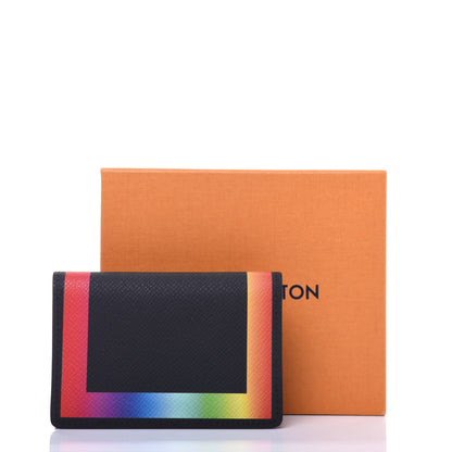 Louis Vuitton Taiga Rainbow Pocket Organizer Black 10 of 10