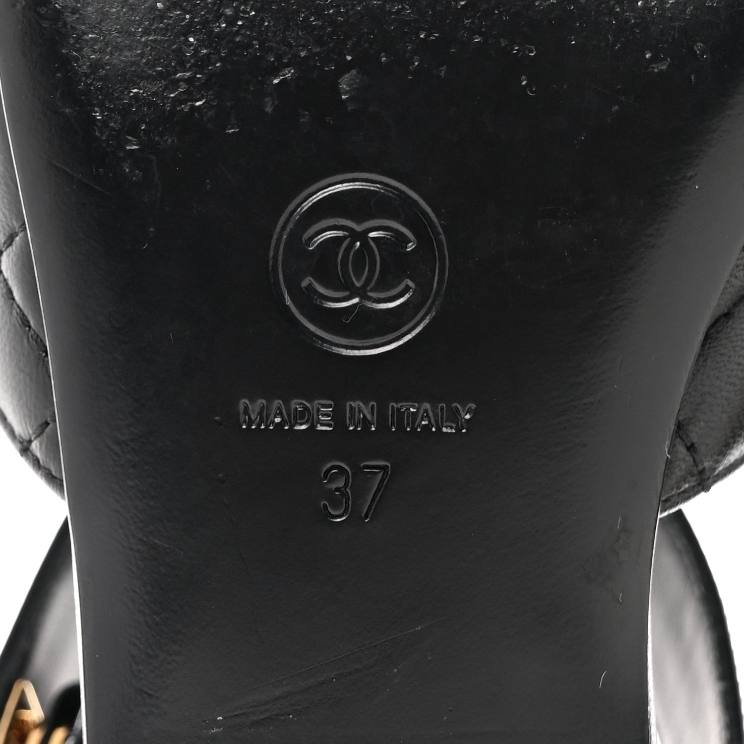 Chanel Patent Lambskin Quilted Cap Toe Ballerina Flats 37 Black 8 of 9