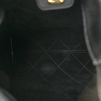 Chanel Shiny Lambskin Quilted Medium Hobo Black 9 of 21