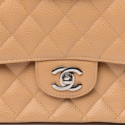 Chanel Caviar Quilted Medium Double Flap Beige 12 of 12