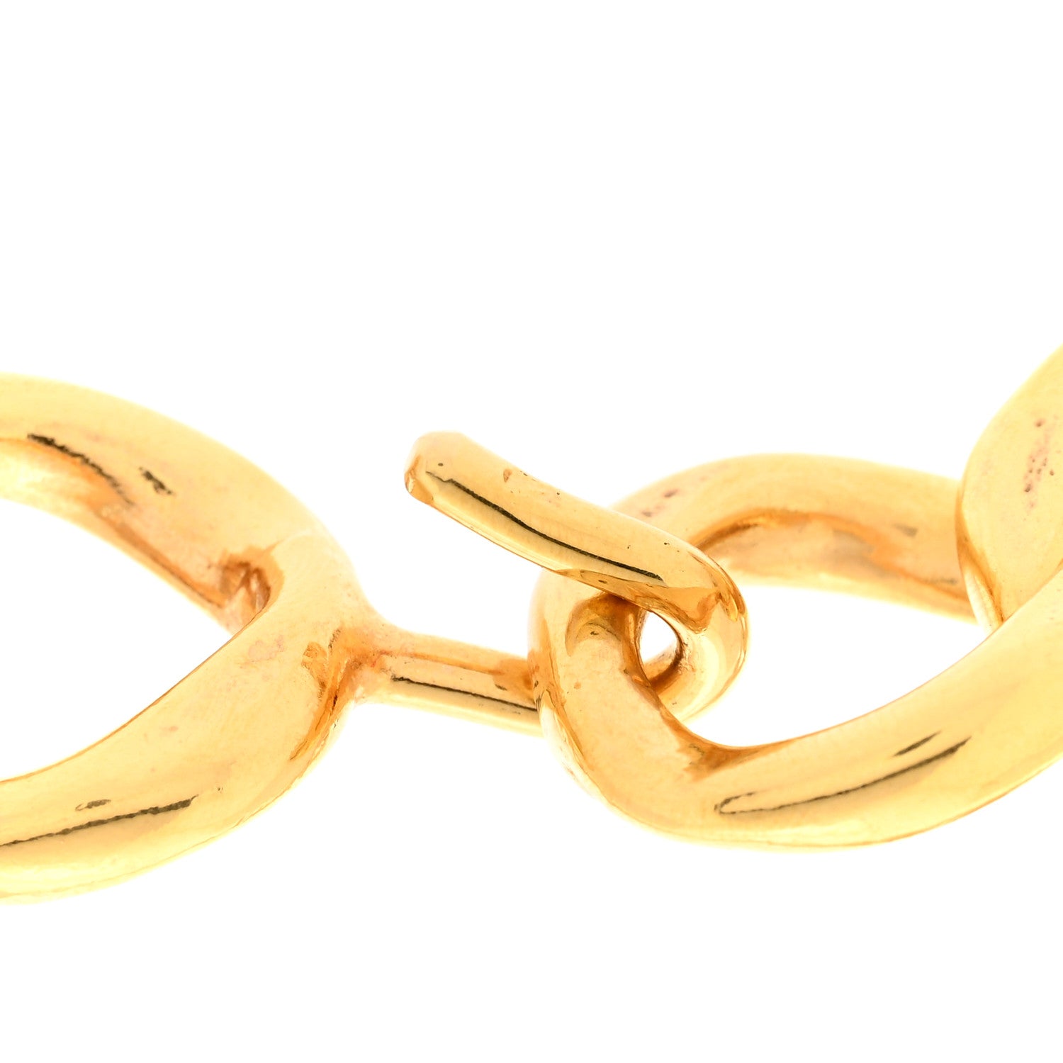 Chanel Metal Chain Link Necklace Gold 6 of 6