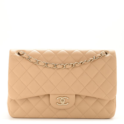 Chanel Caviar Quilted Jumbo Double Flap Beige 1 of 13