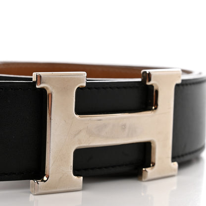 Hermes Box Togo 32mm H Belt 85 34 Black Gold 8 of 8