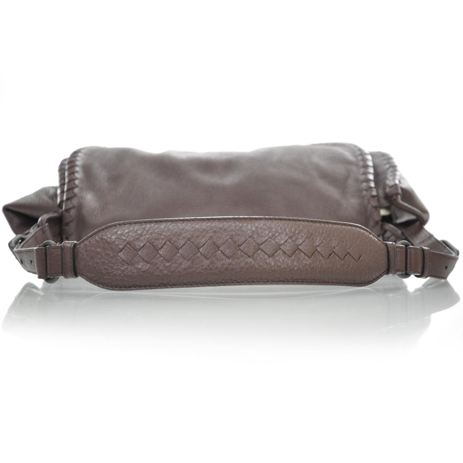 Bottega Veneta Cervo Woven Detail Hobo Truffle 6 of 9